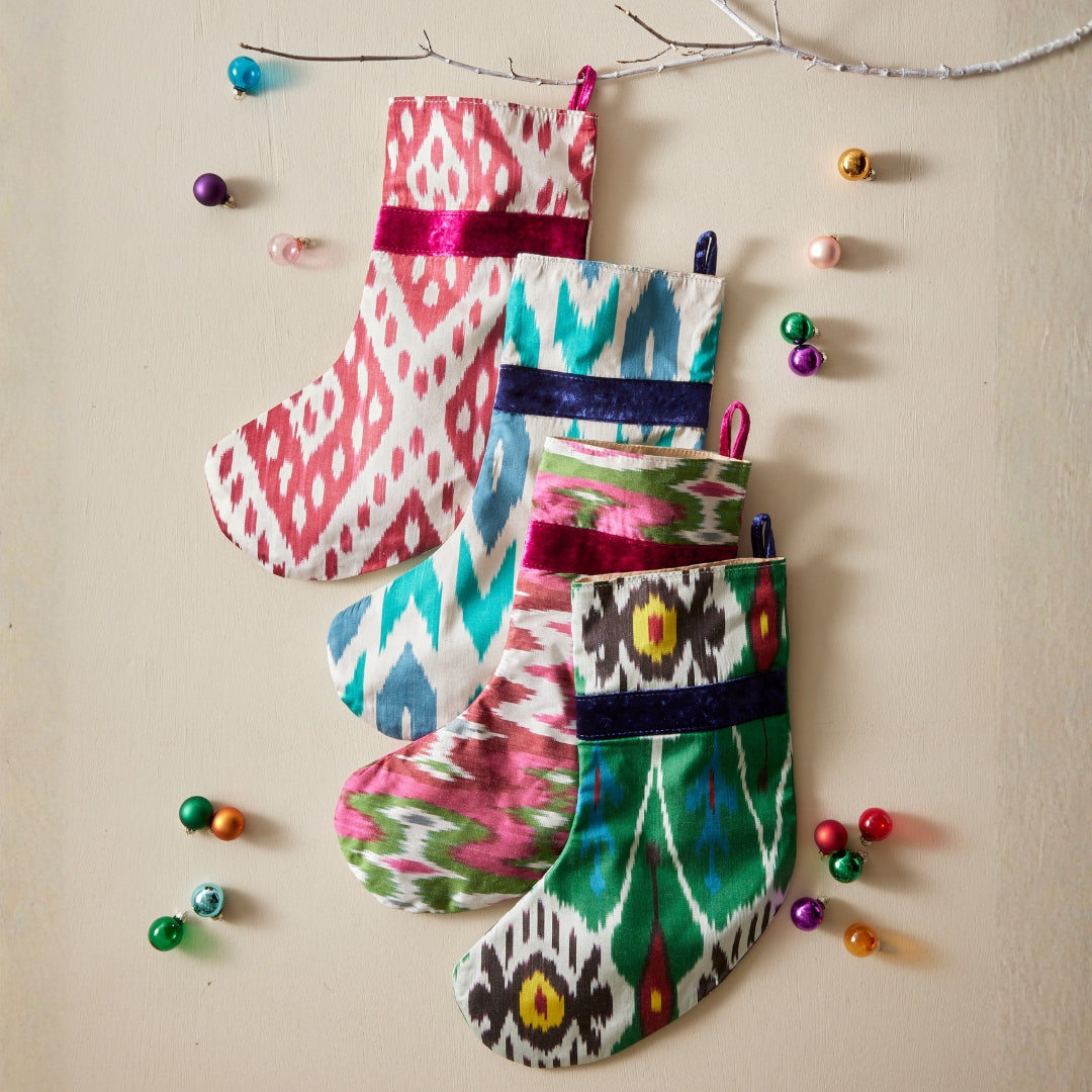 Sapphire - Ikat Stocking