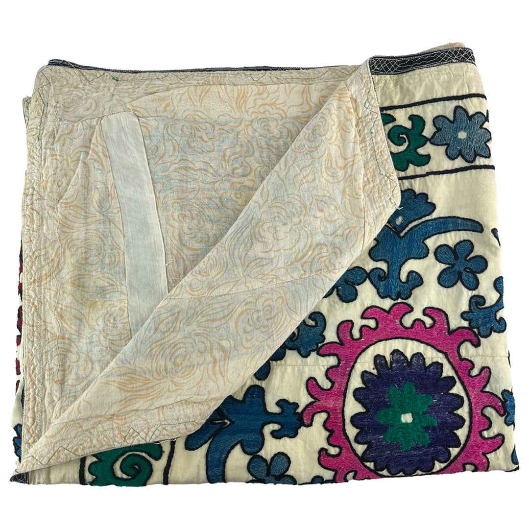 Evergreen - Antique Suzani Throw