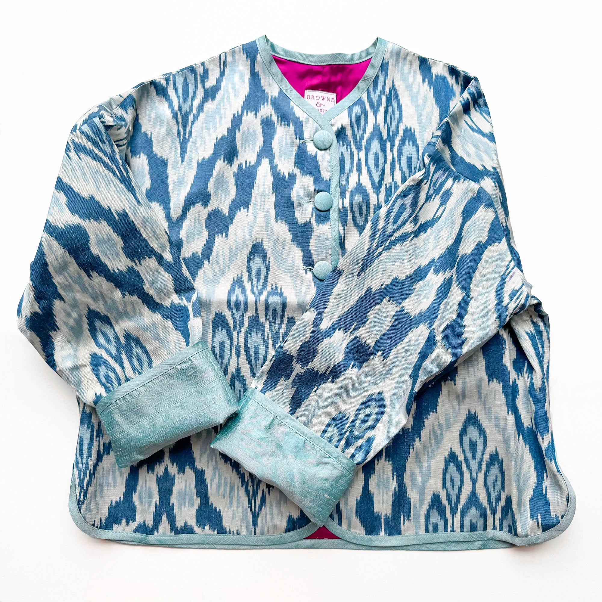 Ocean Blue Ikat Jacket - Browne & Daughters Collaboration