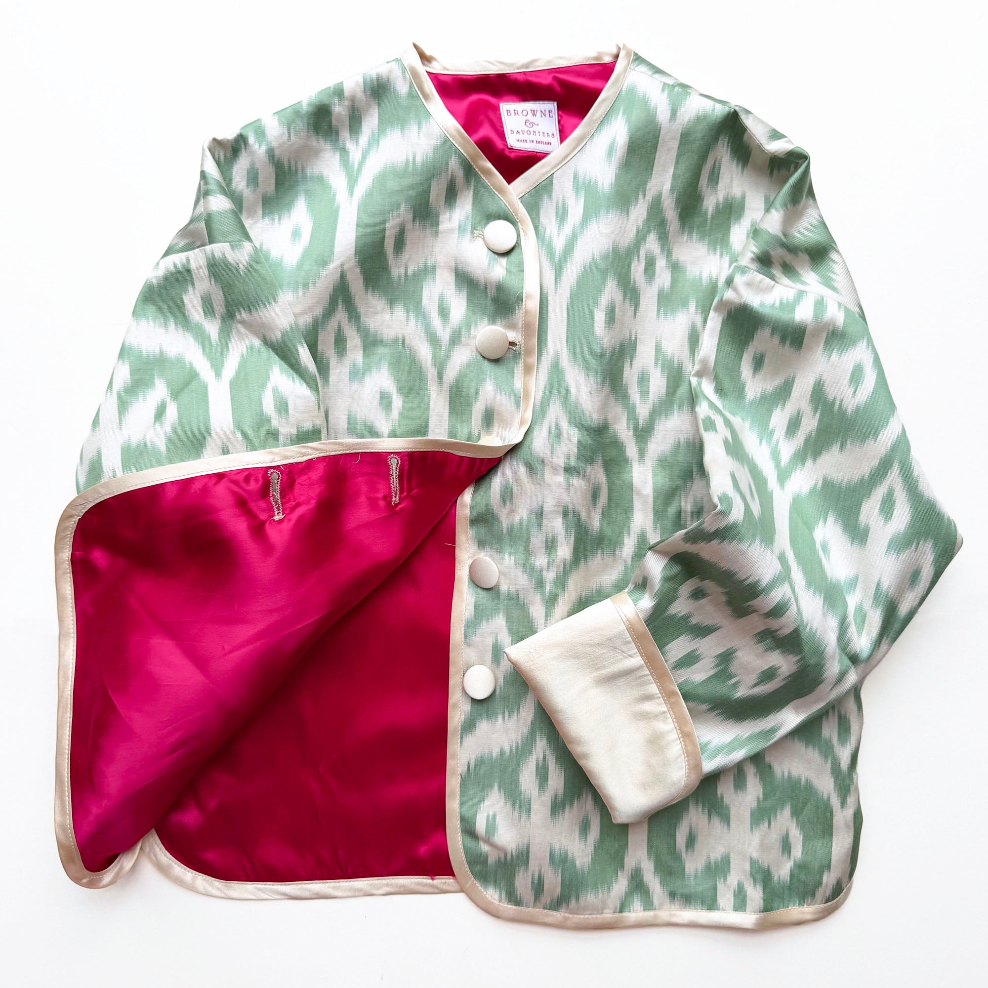 Soft Mint Ikat Jacket - Browne & Daughters Collaboration