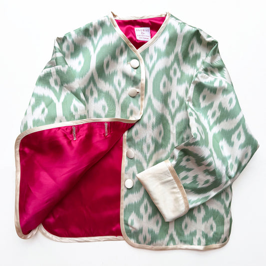Soft Mint Ikat Jacket - Browne & Daughters Collaboration