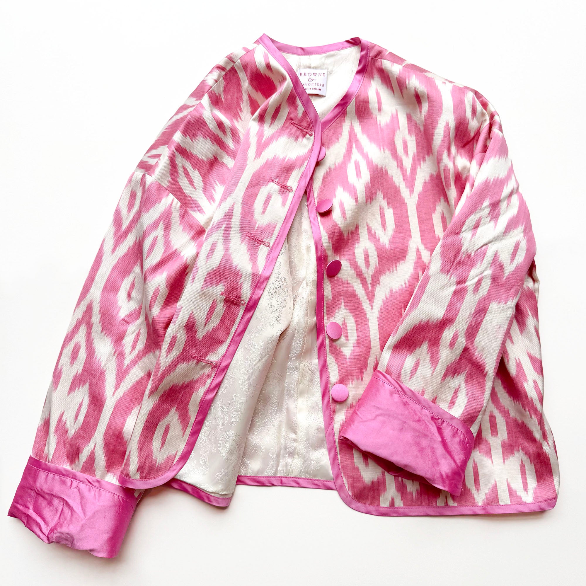 Blossom Pink Ikat Jacket - Browne & Daughters Collaboration