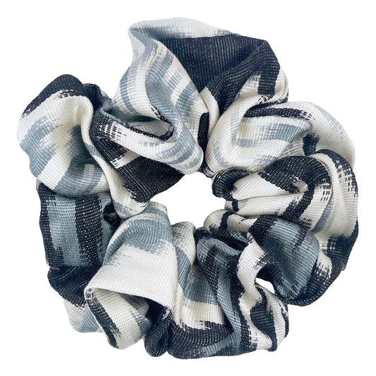 Silver - Ikat Scrunchie