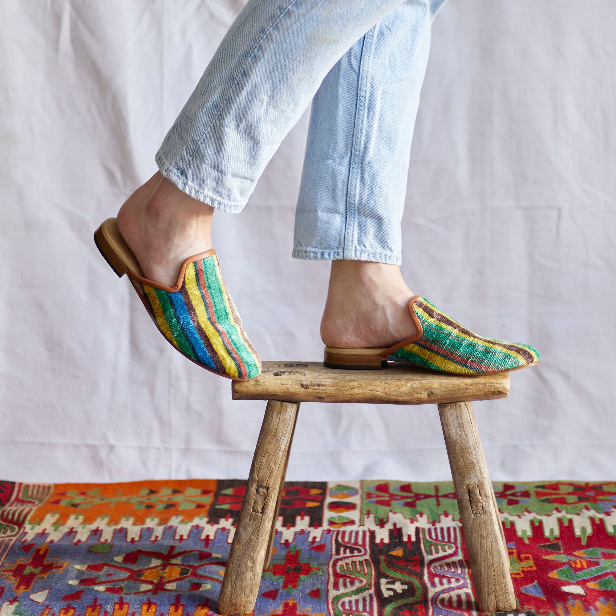 Grandpa Velvet Mules
