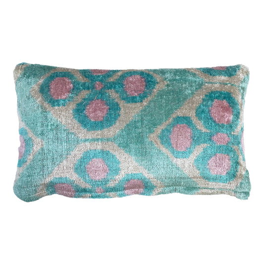 Flower - Ikat Velvet Cushion