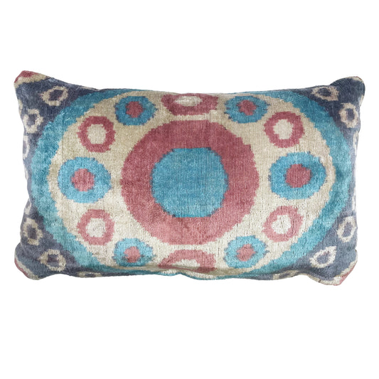 Pastel - Ikat Velvet Cushion