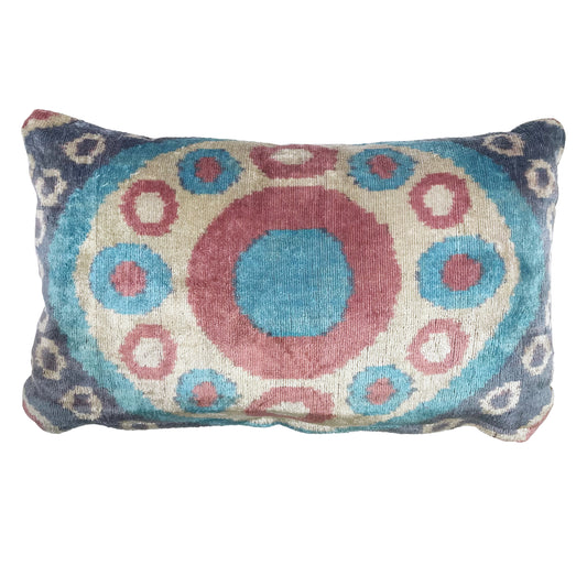 Pastel - Ikat Velvet Cushion